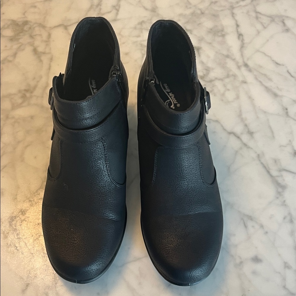Easy Street Black Ankle Booties with Buckle Size 7.5. Look new - Picture 7 of 7